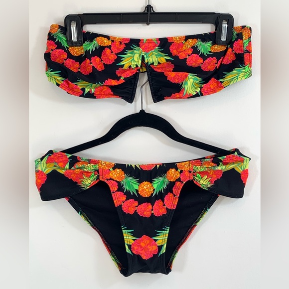 Mara Hoffman Floral Bikini 2 pic.Size Top L Botton M .Pre-Owned.Good Conditions - Picture 2 of 10